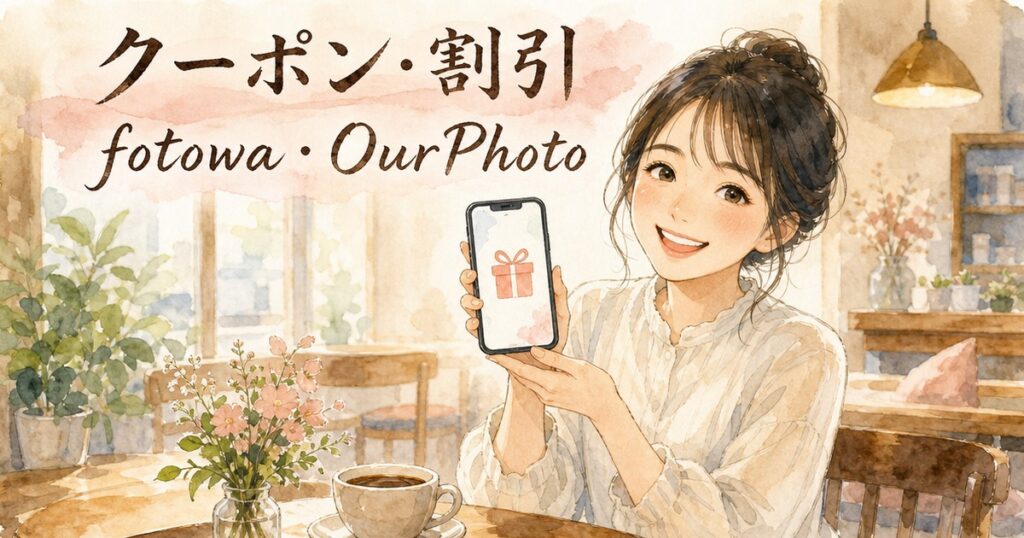 fotowaとOurPhoto、クーポン・割引を比べてみた