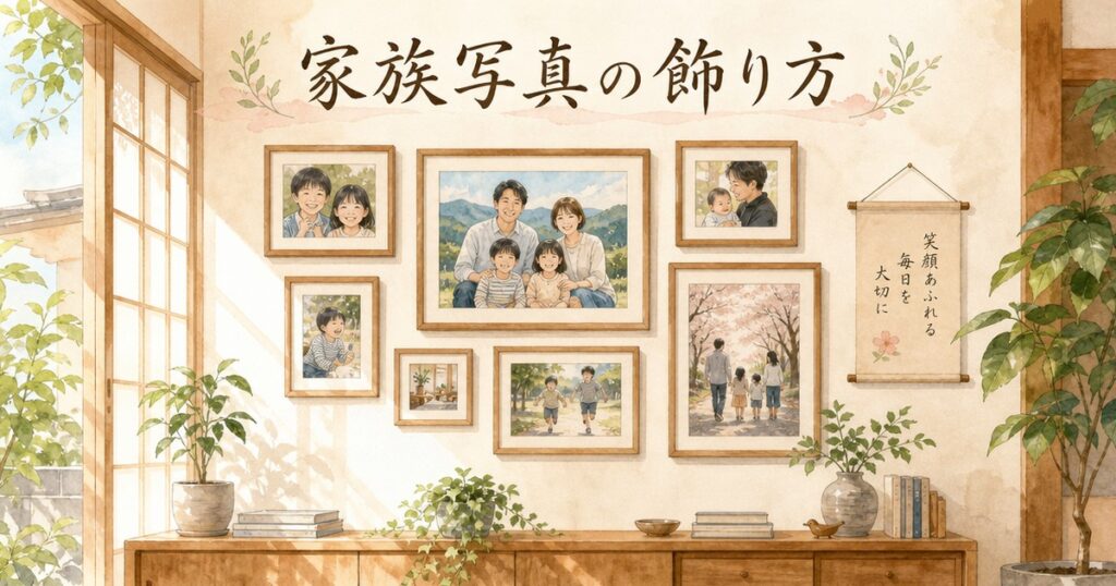 家族写真をおしゃれに飾るには？フレームと飾る場所のコツ