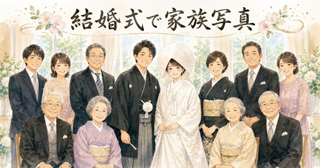 結婚式で家族写真を残すには？撮影タイミングと段取りのコツ