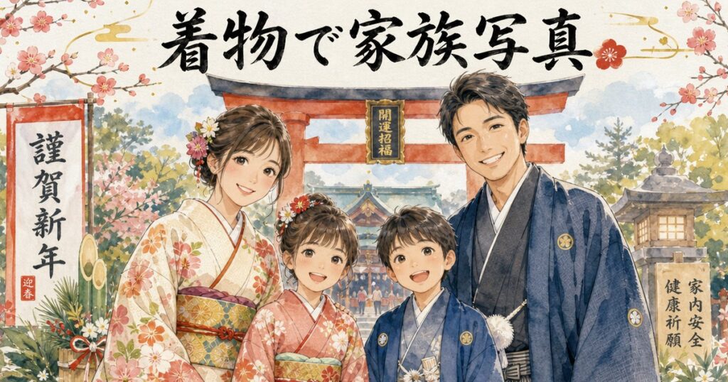 着物で家族写真を残すには？着崩れ対策と撮影場所のコツ