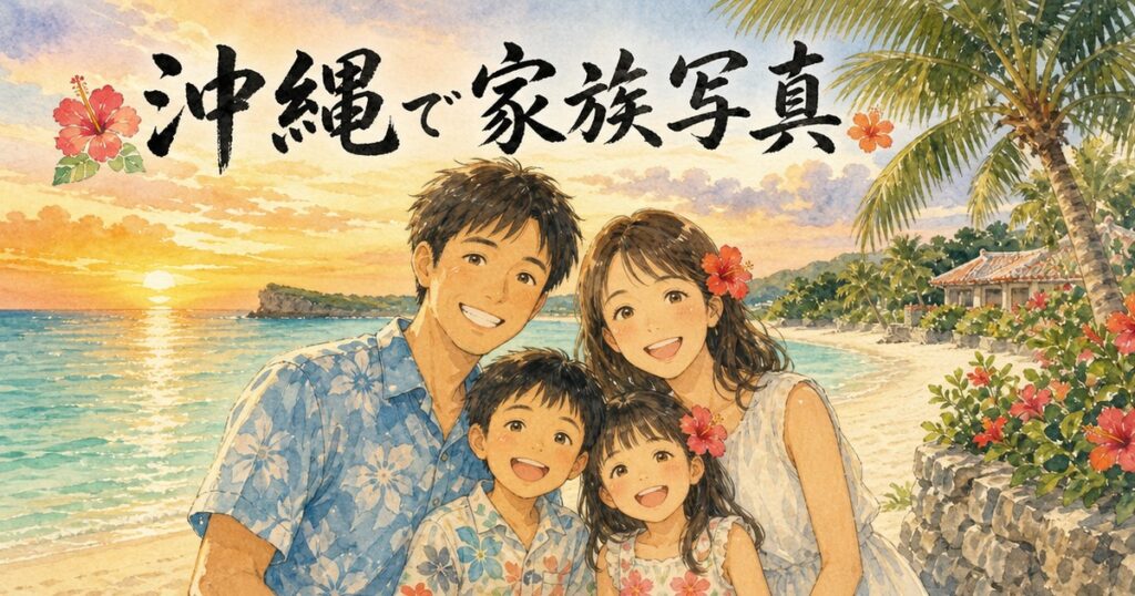 沖縄で家族写真を残すには？日差し対策と撮影場所のコツ