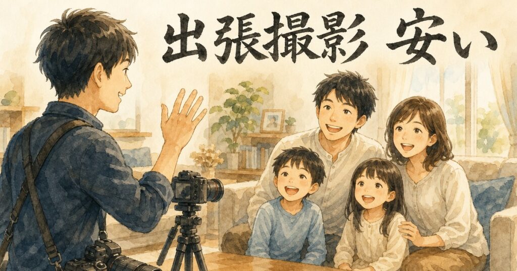 出張カメラマンの安いサービスを探すには？適正価格で出張撮影を依頼したい。