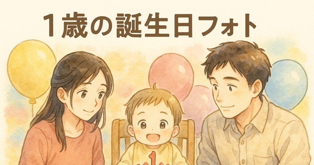 1歳の誕生日フォト