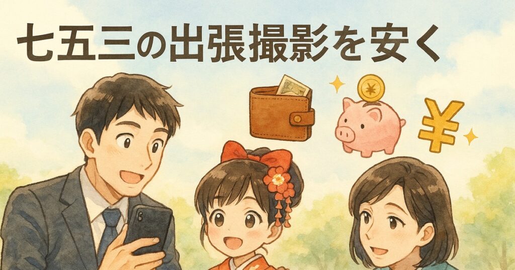 七五三の出張撮影を安く