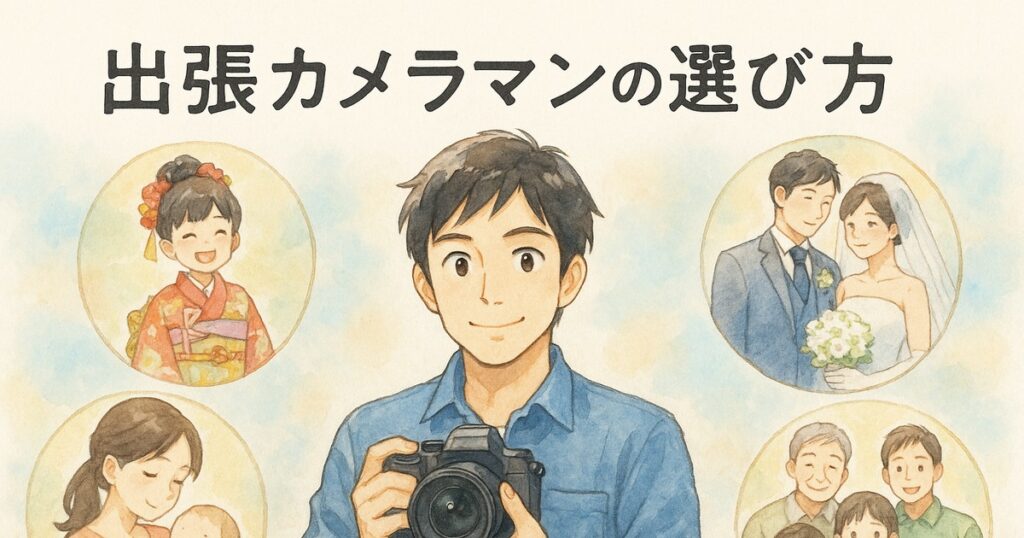 出張カメラマンの選び方